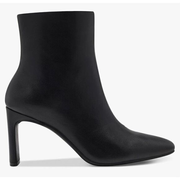 ALFANI - 🎉HP🎉 NIB - L Sz 9.5 Terrie Faux Leather Block Heel Ankle Booties/Black - Picture 11 of 16